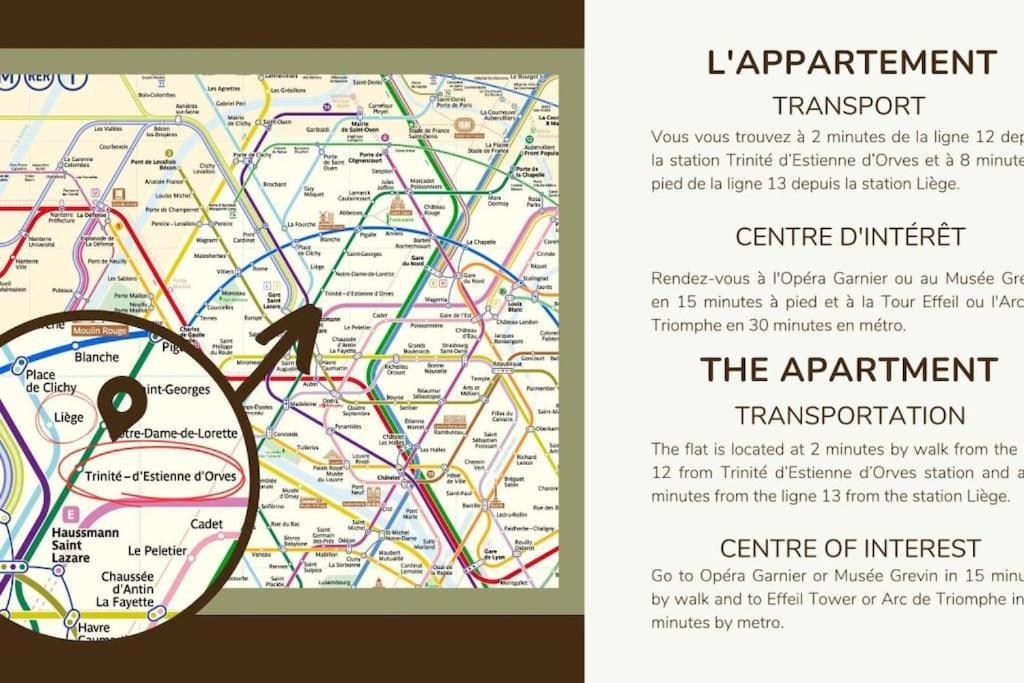 02.Appart 4Pers#1 Bedroom#Pigalle#Opera#Paris 9 外观 照片
